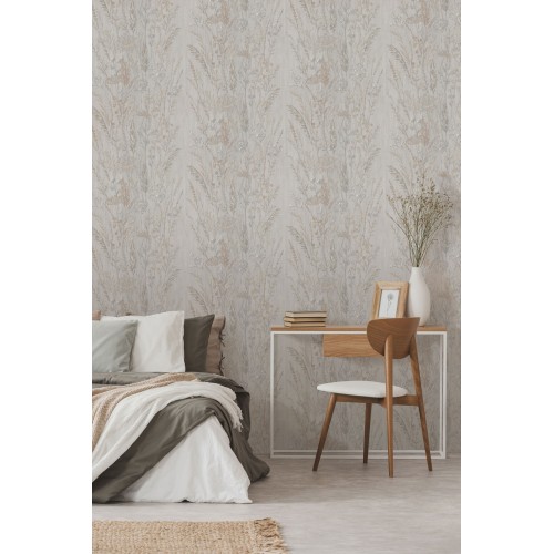 Обои флизелиновые Euro Decor Поле 7272-11 серые 1.06x10м