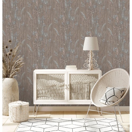 Обои флизелиновые Euro Decor Поле 7272-12 коричневые 1.06x10м