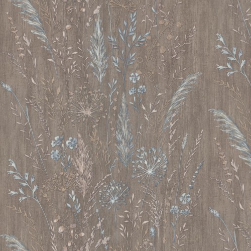 Обои флизелиновые Euro Decor Поле 7272-12 коричневые 1.06x10м