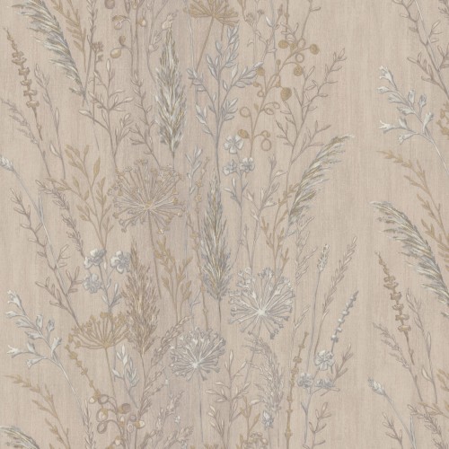 Обои флизелиновые Euro Decor Поле 7272-17 коричневые 1.06x10м