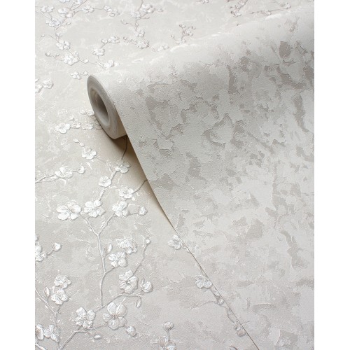 Обои флизелиновые Accento Garden 588382 серые 1,06х10м
