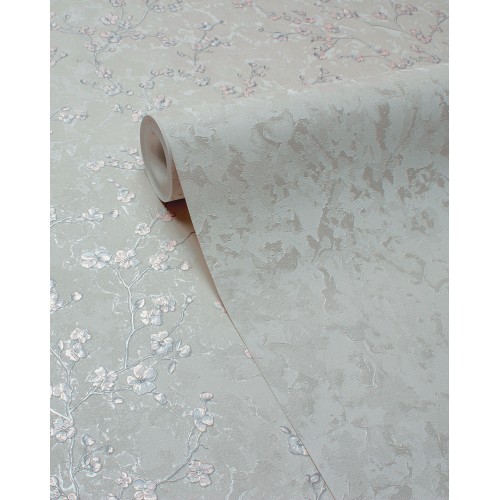 Обои флизелиновые Accento Garden 588385  розовые 1,06х10м