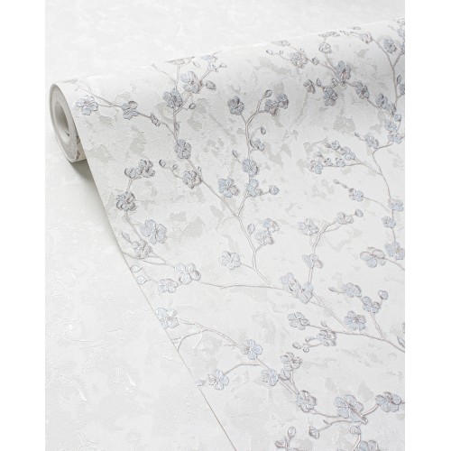 Обои флизелиновые Accento Garden 588394 белые1,06х10м