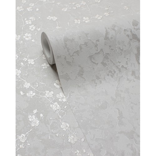 Обои флизелиновые Accento Garden 588398 серые 1,06х10м