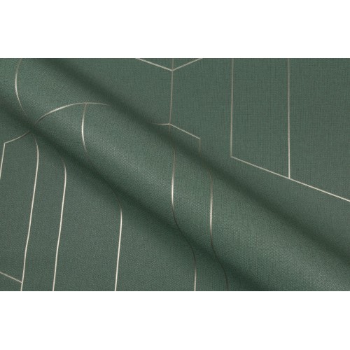 Обои флизелиновые TrendColor TC72376-77 Trend Lines зеленые 1,06x10м