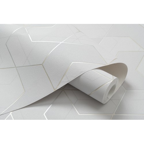 Обои флизелиновые EcoLine Призма 11095-06 серые 1.06x10м
