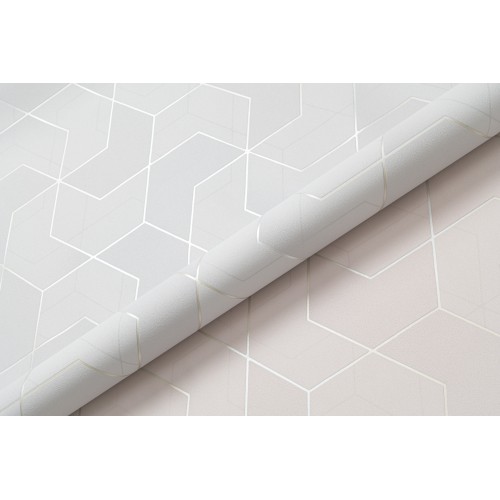Обои флизелиновые EcoLine Призма 11095-06 серые 1.06x10м
