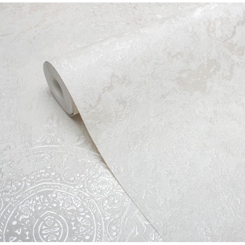 Обои флизелиновые Victoria Stenova Фреско 285621 серебристые 1.06x10м