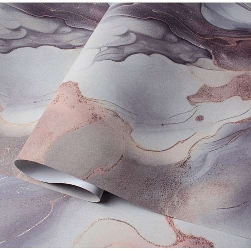 Обои флизелиновые Victoria Stenova Роял 286385 розово-фиолетовые 1.06x10м