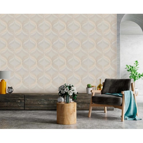 Обои флизелиновые Malex design Инфинити 4231-3 коричневые 1.06x10м