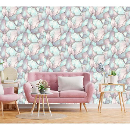 Обои флизелиновые WallSPro Симона 4240-8 аквамариновые 1.06x10м