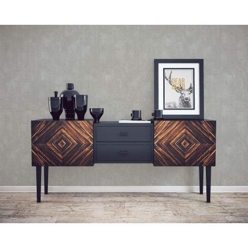 Обои флизелиновые МОФ Malex design 4254-5 серые 1.06x10м