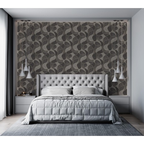 Обои флизелиновые Malex design Дюссо 4262-9 коричневые 1.06x10м