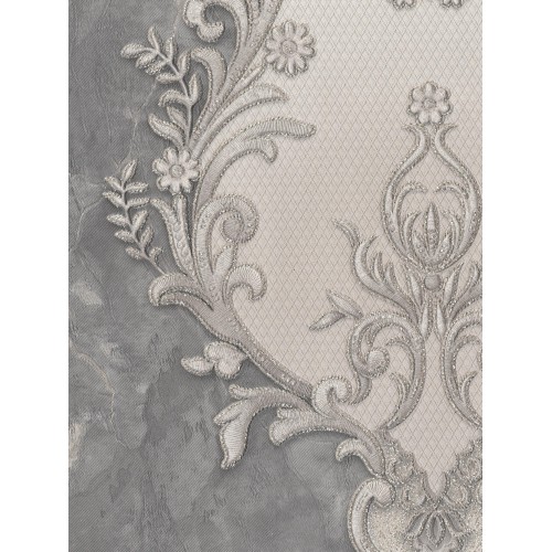 Обои флизелиновые Malex design 4332-9 Донателла серые 1.06x10м