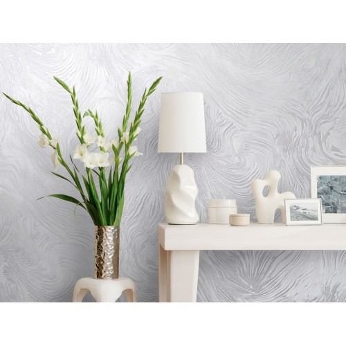 Обои флизелиновые Victoria Stenova Эльдорадо 588191 серебристые 1.06x10м