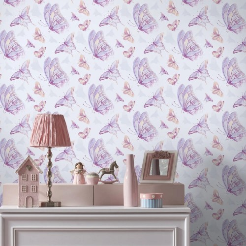 Обои флизелиновые Erismann It\'s My ROOM 60670-05 розовые 1.06x10м