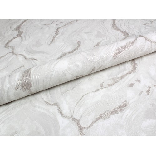 Обои флизелиновые Erismann Adagio 60680-03 серебристые 1.06x10м