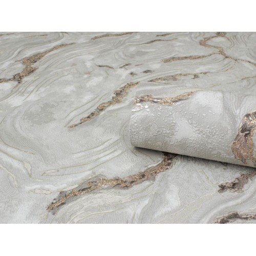 Обои флизелиновые Erismann Adagio 60680-07 серебристые 1.06x10м