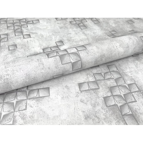Обои флизелиновые Profi Deco Tetris 60716-03 серые 1.06x10м
