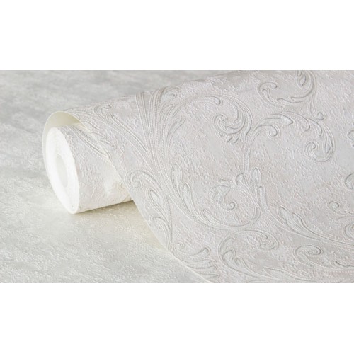 Обои флизелиновые Аспект Deluxe Франсуа 70458-12 белые 1.06x10м