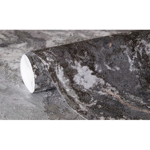 Обои флизелиновые Аспект Deluxe Терра 70502-44 черные 1.06x10м