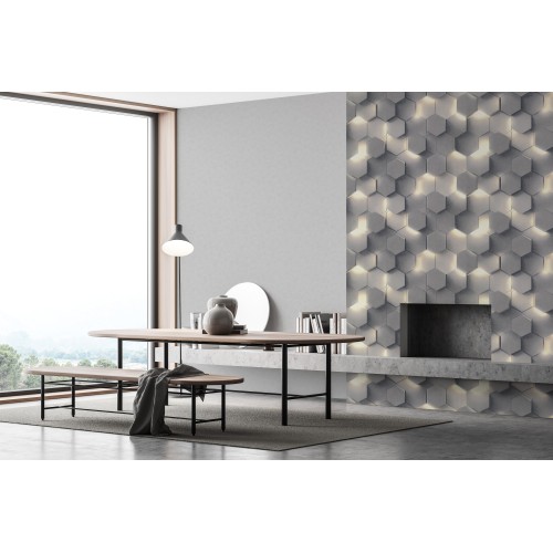 Обои Аспект 70670-41 Гексагон флиз. 1,06Х10м