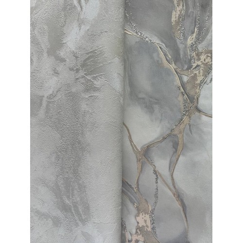 Обои флизелиновые Euro Decor Mineral 7222-11 серые 1.06x10м