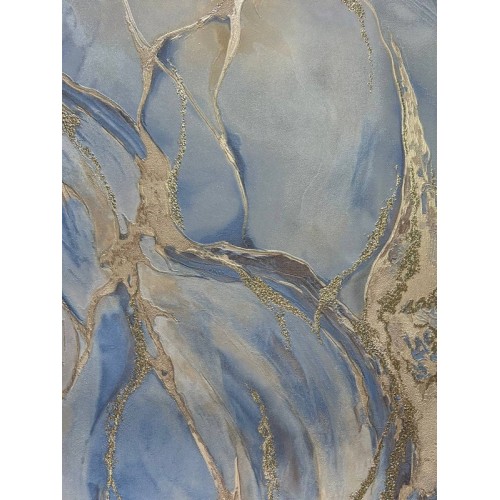 Обои флизелиновые Euro Decor Mineral 7222-20 серебристые 1.06x10м