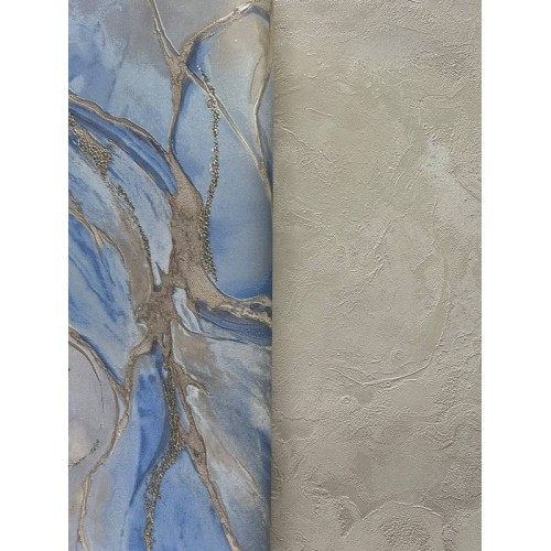 Обои флизелиновые Euro Decor Mineral 7222-20 серебристые 1.06x10м