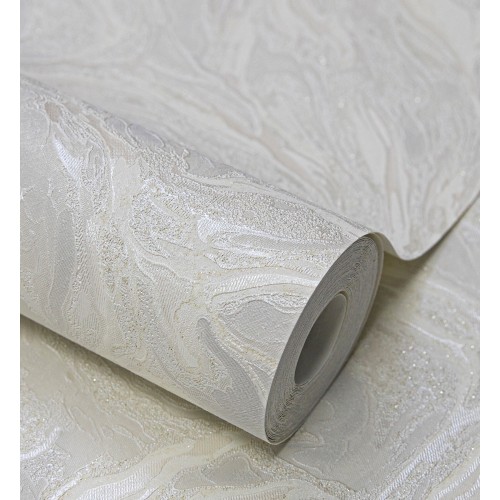 Обои флизелиновые WallSecret Comfort Fluid_28818-21 белые 1.06x10м