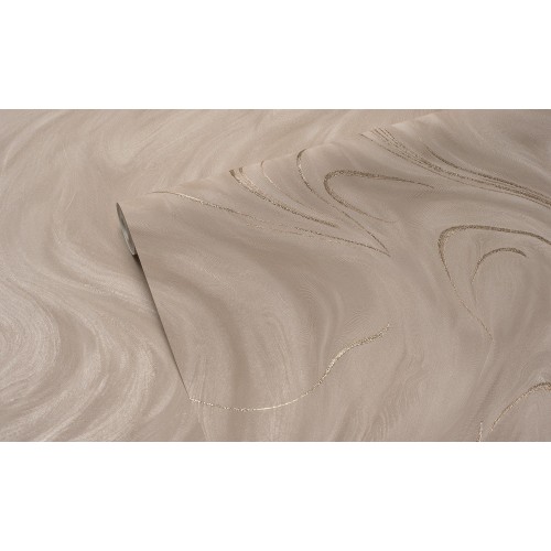 Обои флизелиновые Ateliero Wella 88198-03 коричневые 1.06x10м