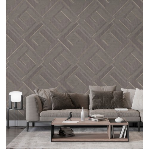 Обои флизелиновые WallSecret Comfort 8881-26 коричневые 1.06x10м