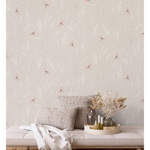 Обои флизелиновые Wallsecret Comfort Leto 8914-23 бежевые 1.06x10м