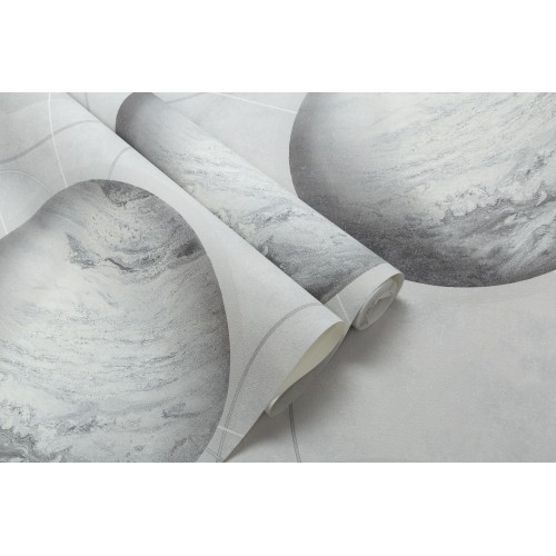 Обои флизелиновые HomeColor HC71987-14 Planets серые 1.06x10м
