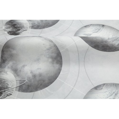 Обои флизелиновые HomeColor HC71987-14 Planets серые 1.06x10м