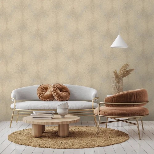 Обои флизелиновые Euro Decor 7235-02 Bengal бежевые 1,06x10м