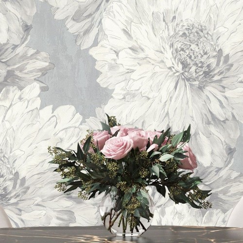 Обои флизелиновые Eurodecor 7253-11 Stella серые 1,06x10м