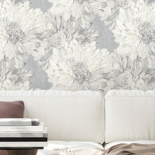 Обои флизелиновые Eurodecor 7253-11 Stella серые 1,06x10м