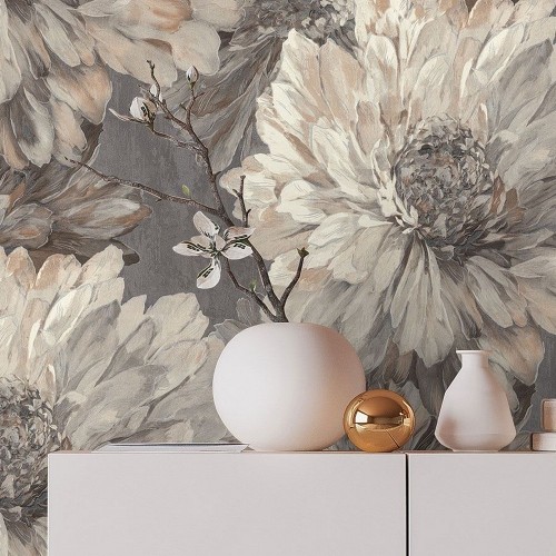Обои флизелиновые Eurodecor 7253-23 Stella коричневые 1,06x10м