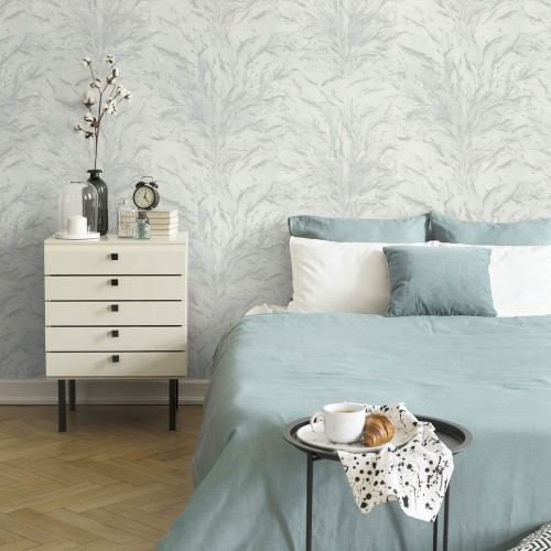 Обои флизелиновые Eurodecor 9237-00 Eiwa белые 1,06x10м