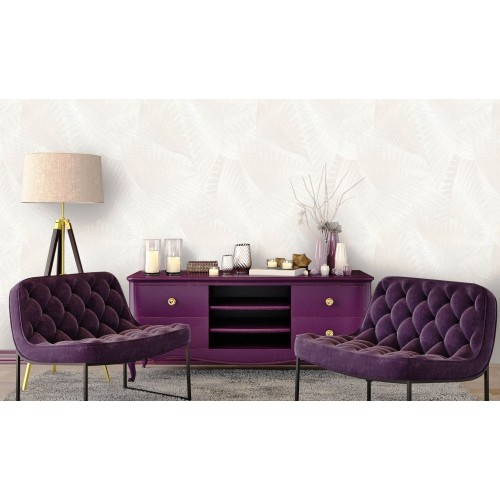 Обои флизелиновые Ateliero Polet 283721 белые 1.06x10м