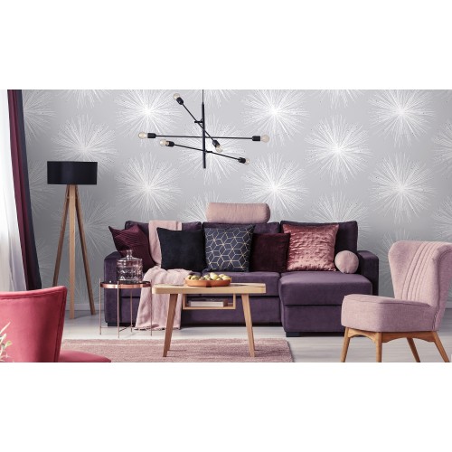 Обои флизелиновые Ateliero Astrid 285713 серые 1.06x10м