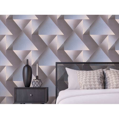Обои флизелиновые Deco-Deco Meta 6040-12 коричневые 1.06x10м