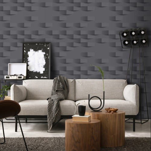 Обои флизелиновые Erismann Contrast 60708-06 серые 1.06x10м