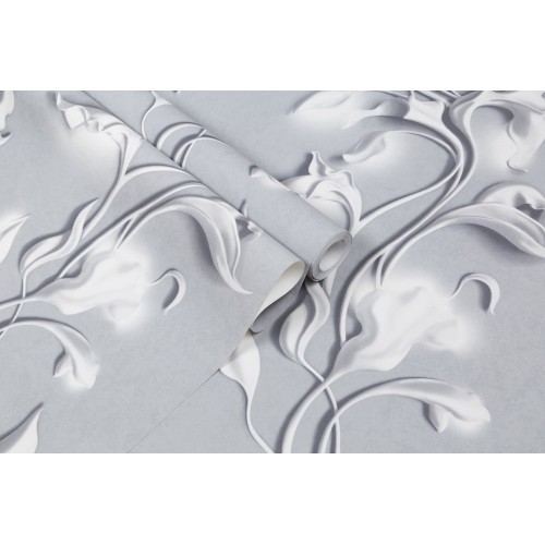 Обои флизелиновые HomeColor Barelief HC72275-14 серые 1.06x10м
