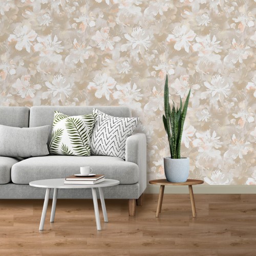 Обои флизелиновые VOG Collection VС8728-12 бежевые 1.06x10м