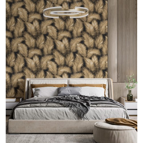 Обои флизелиновые WallSecret Comfort Pinko 8979-16 черные 1.06x10м