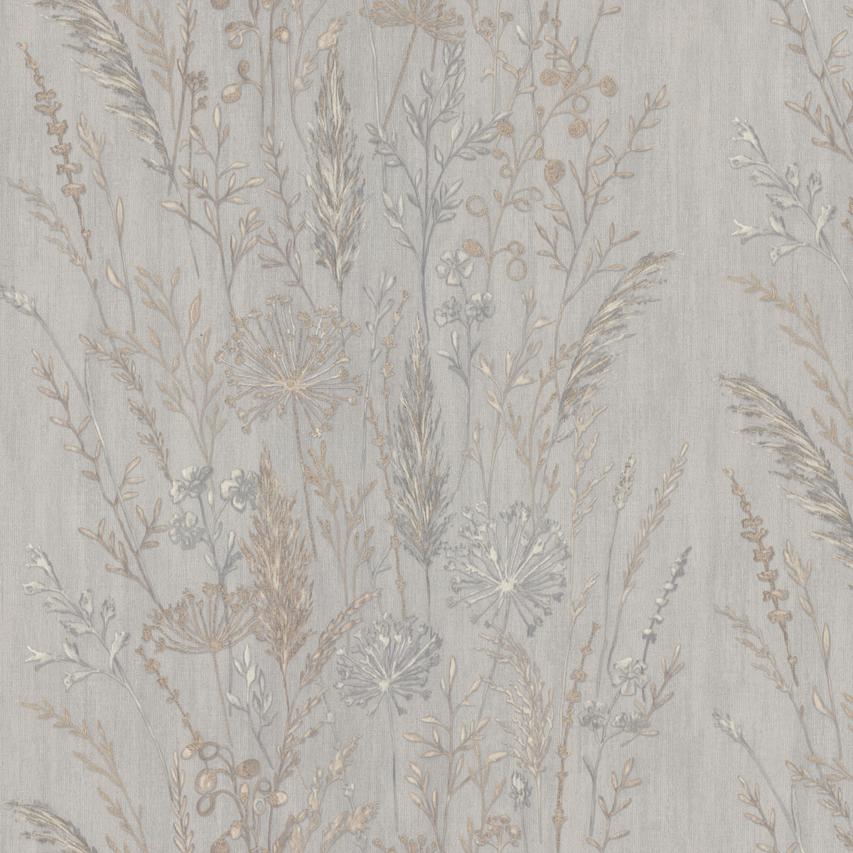 Обои флизелиновые Euro Decor Поле 7272-11 серые 1.06x10м