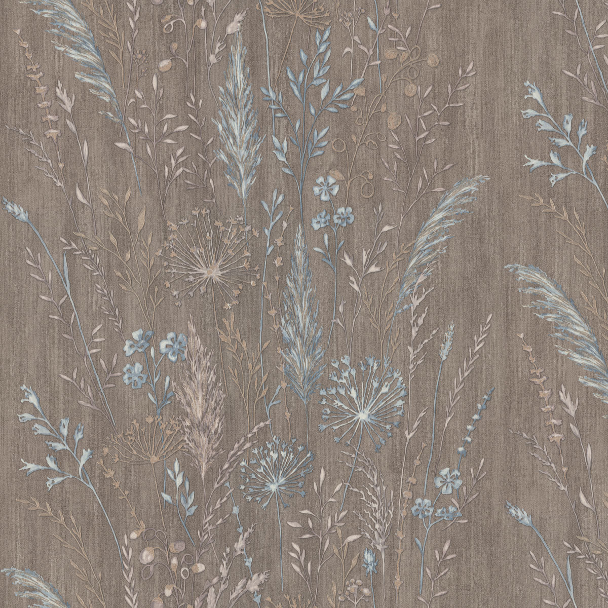 Обои флизелиновые Euro Decor Поле 7272-12 коричневые 1.06x10м