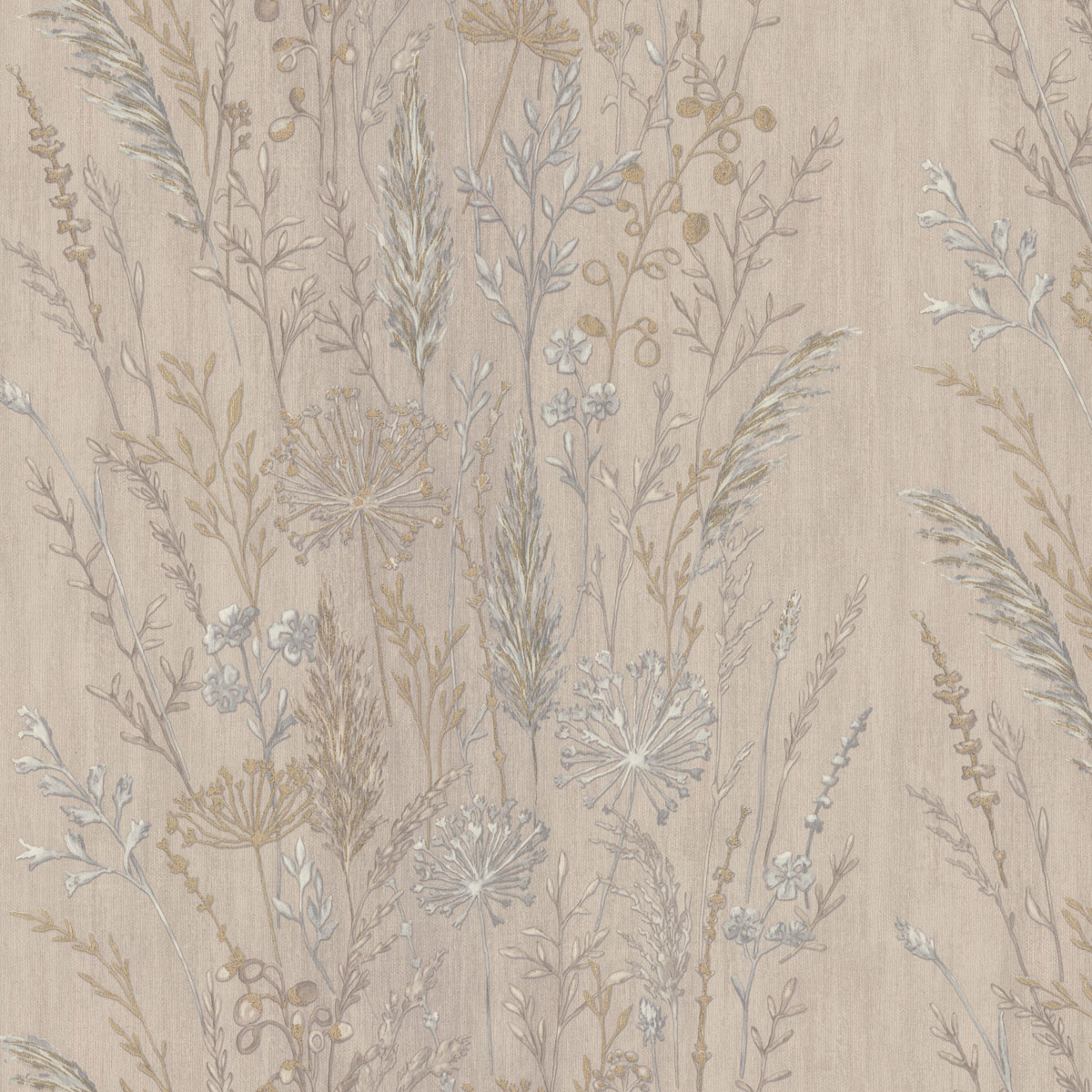 Обои флизелиновые Euro Decor Поле 7272-17 коричневые 1.06x10м